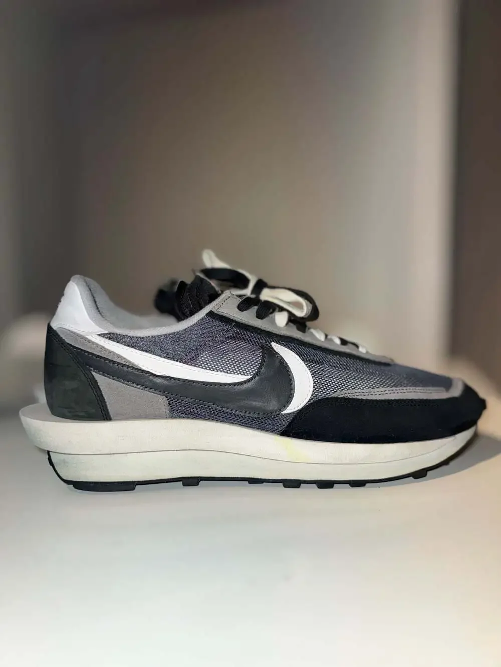 Nike x sacai LDWaffle Black Anthracite Size 14 BV0073-001